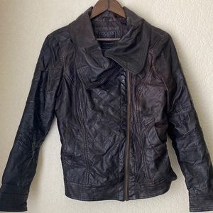 Size M GUESS Leather Jacket